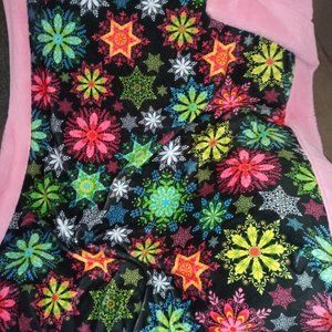 Neon Snowflake NWOT minky blanket